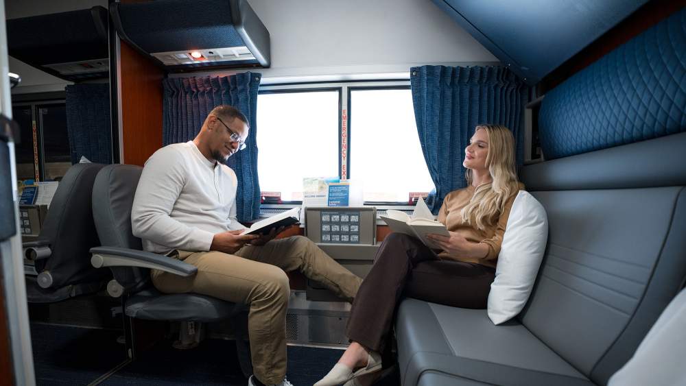 საწოლები საძილე ვაგონებში Amtrak
