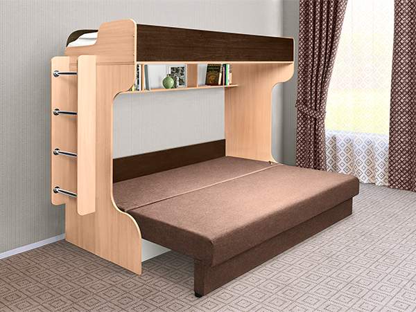 Cot for two children ELIZA GOLD 8