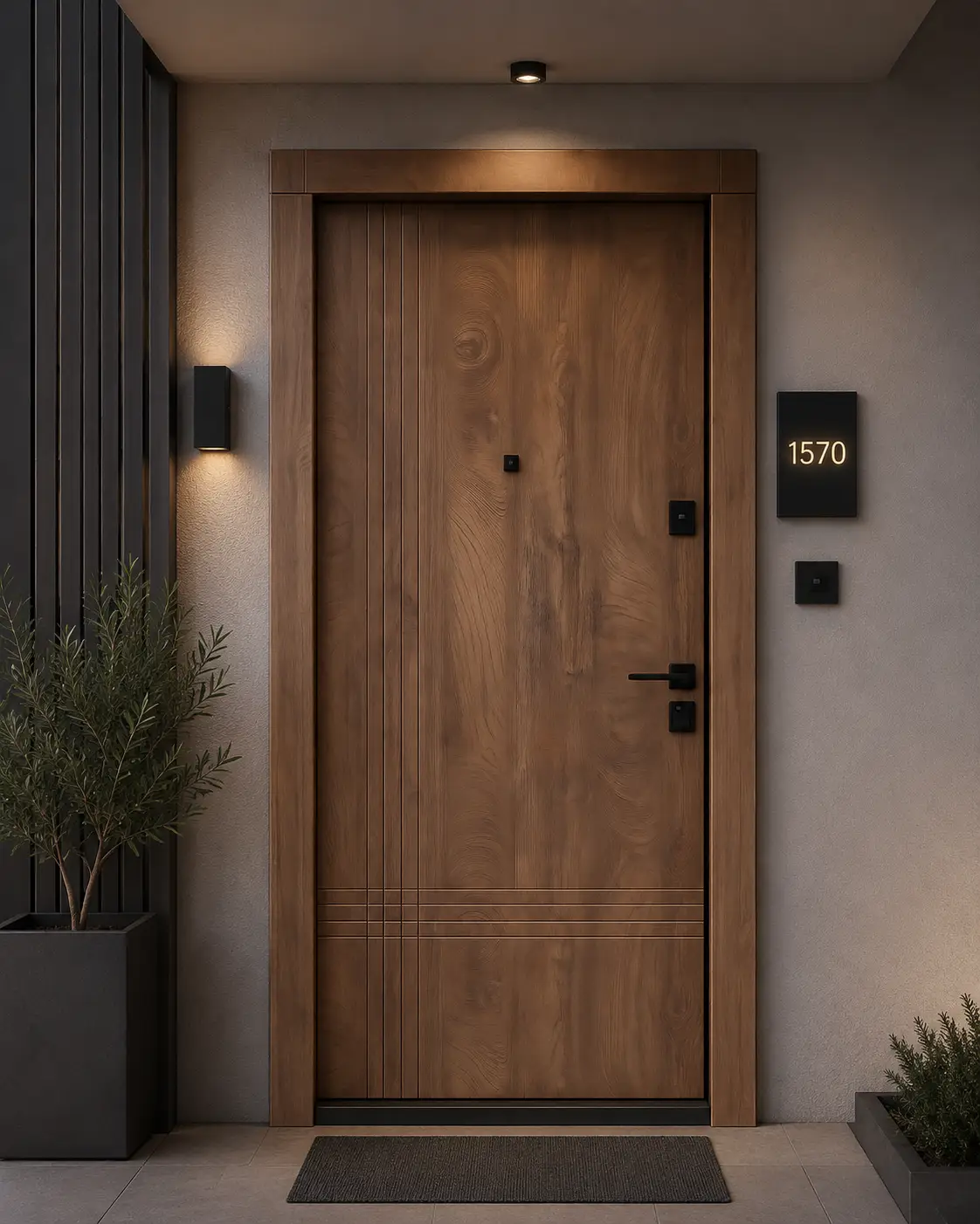 შესასვლელი კარი STANDARD 007 WOOD 98×220×10 - Image 3